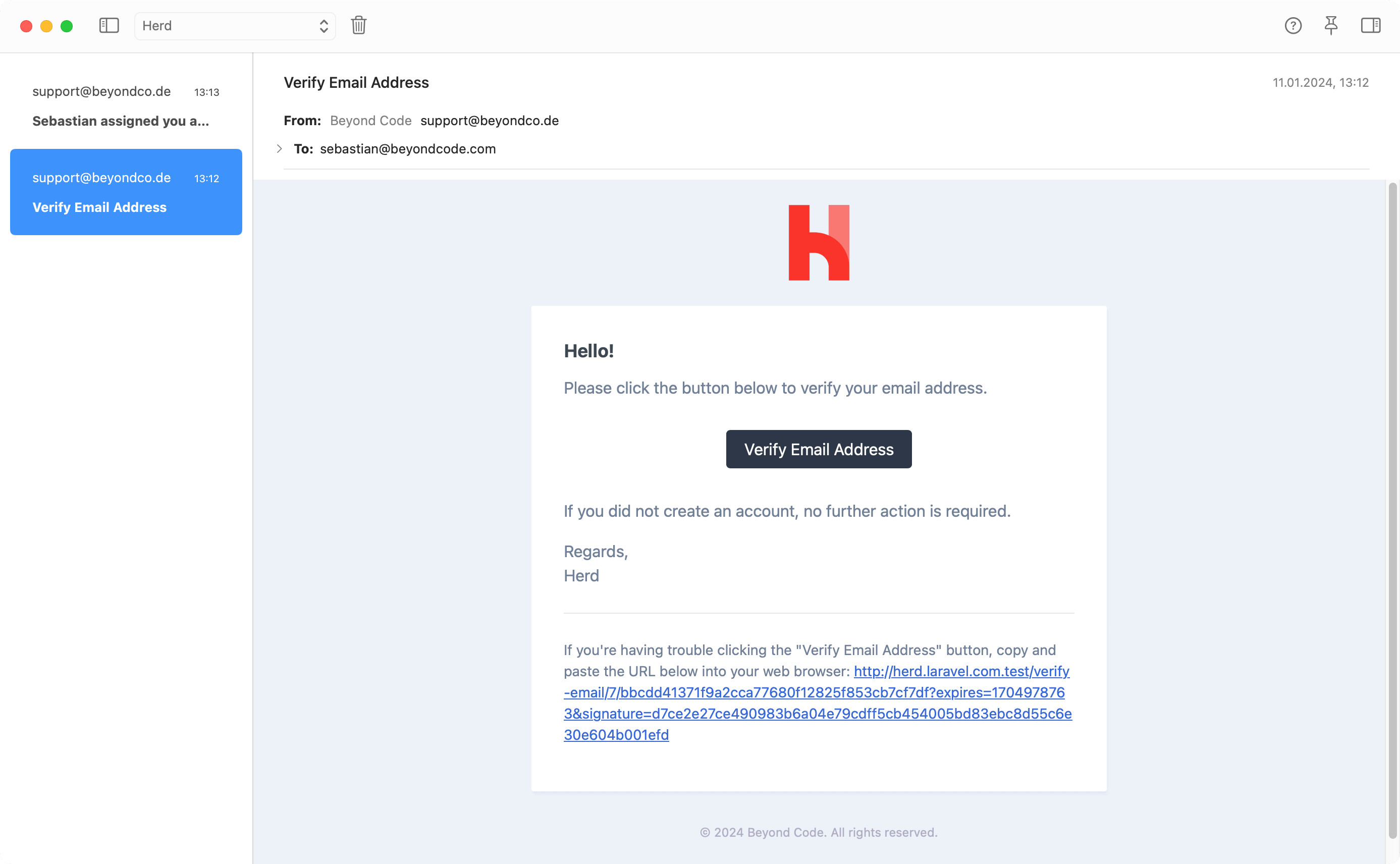 Herd Pro Mail Server with a mail