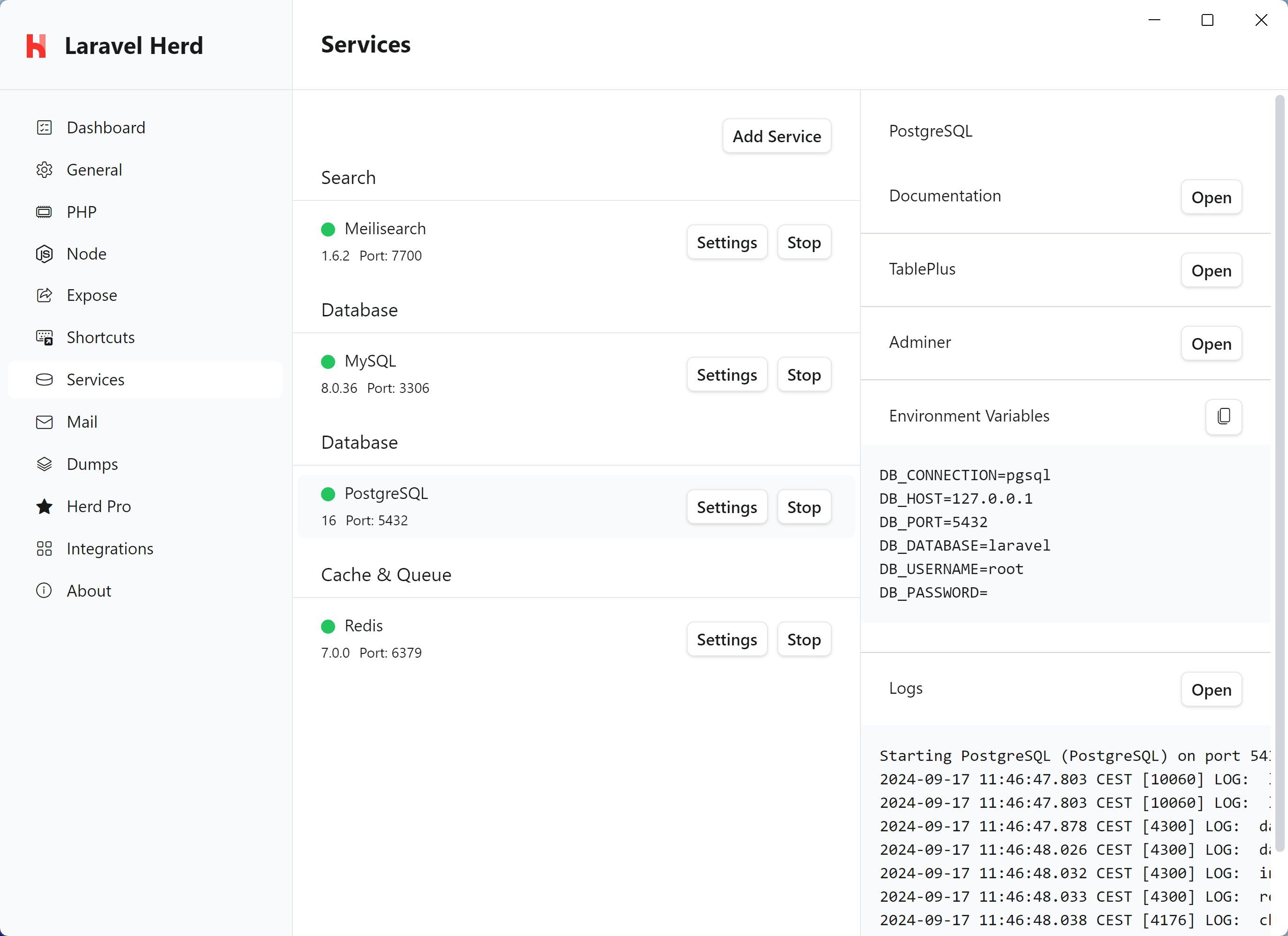 MySQL Sidebar